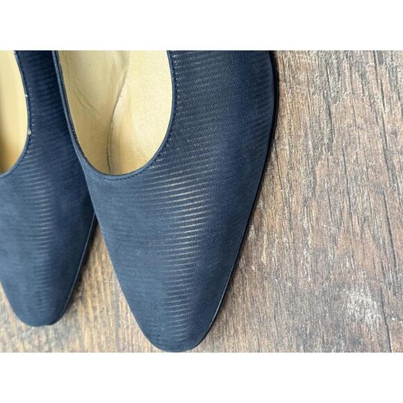 Women’s Vintage d’Rossana Navy Heels Size 7.5 - Picture 4 of 11